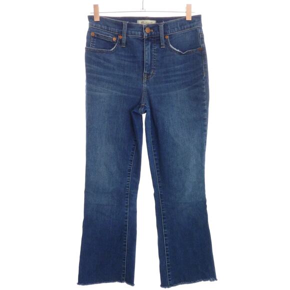 Madewell Cali Demi Boot Jeans Raw Hem Edition 26 - Picture 1 of 9